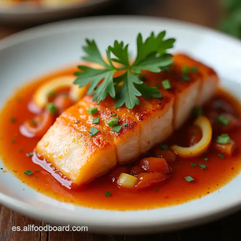 Salm&oacute;n al Papillote con Salsa Gochujang