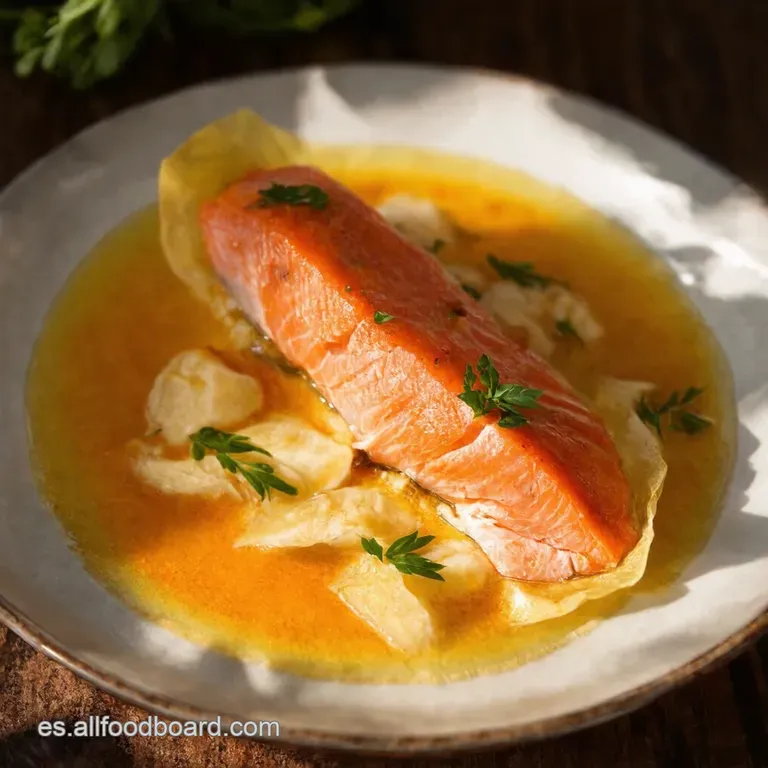 Salm&oacute;n al Papillote Express con Salsa Gochujang