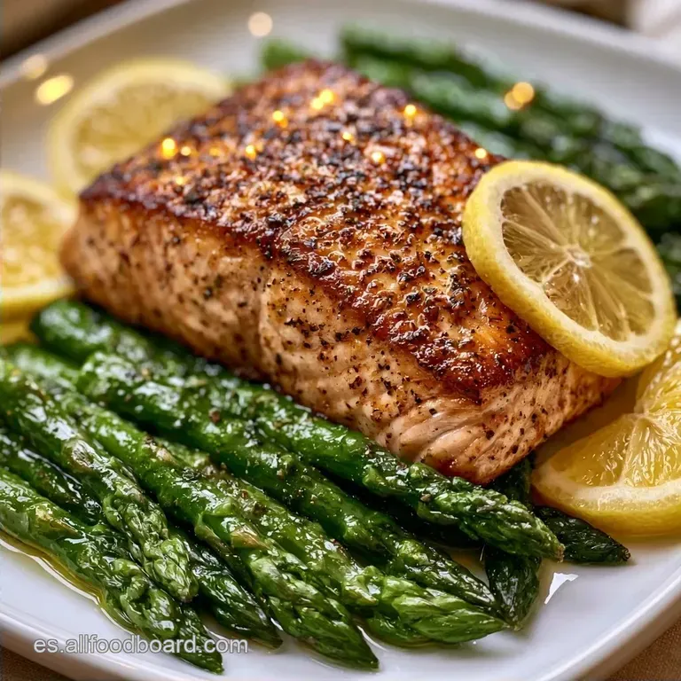 Cena Saludable con Salmón y Espárragos