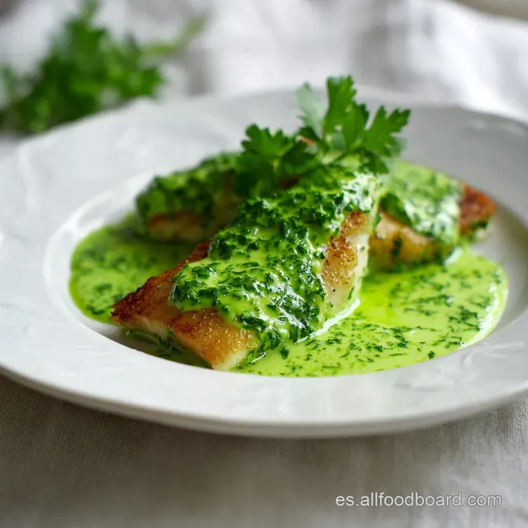 Salsa Verde Pescado: Sedosa y Arom&aacute;tica
