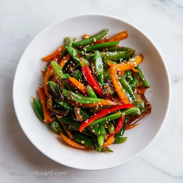 Salteado de Verduras Crujiente y Glaseado