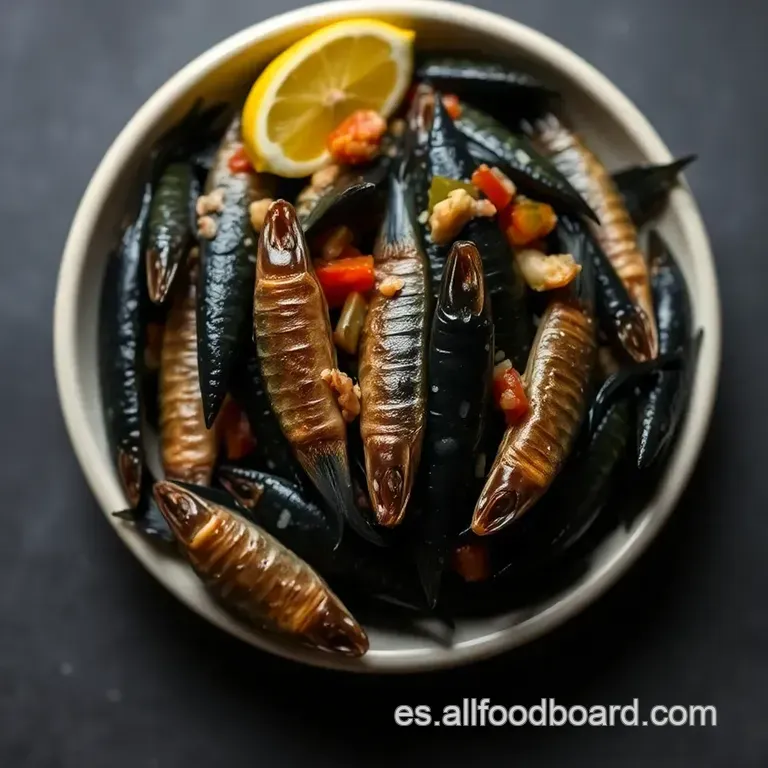 Sardinas Marinadas a La Sal: Sabor Del Mar presentation