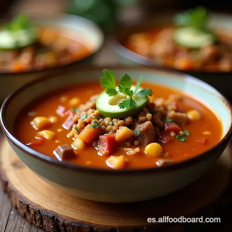 Sopa Azteca Rendimiento Rinde La Carne presentation