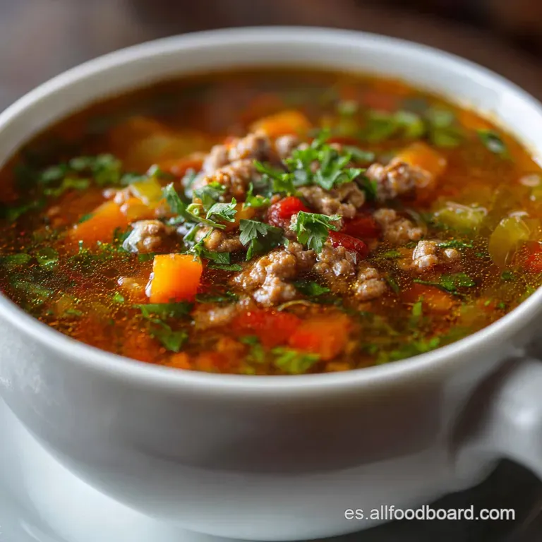 Sopa De Picadillo Tradicional Espa&ntilde;ola