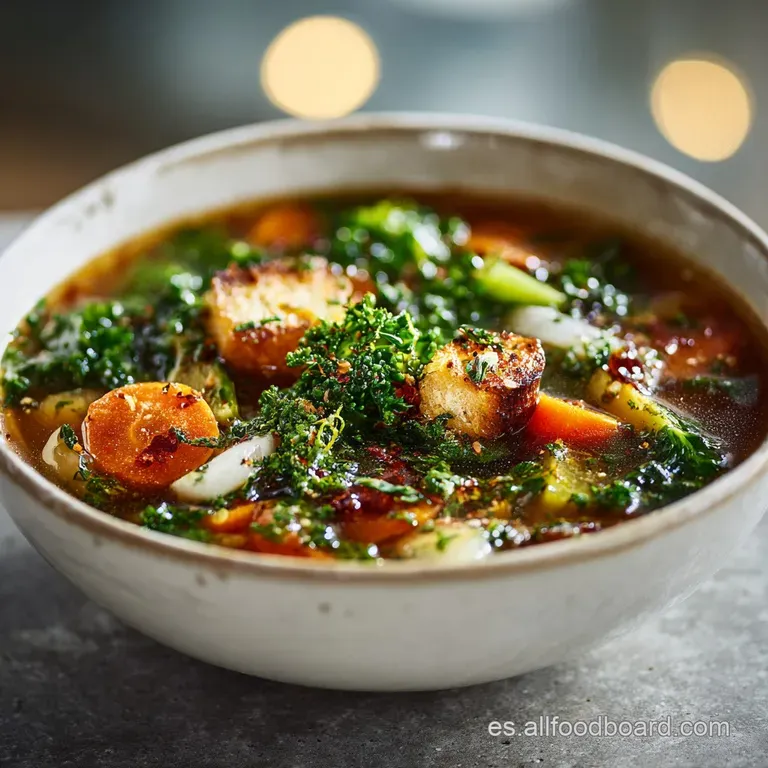 Sopa De Verduras Tradicional y Saludable