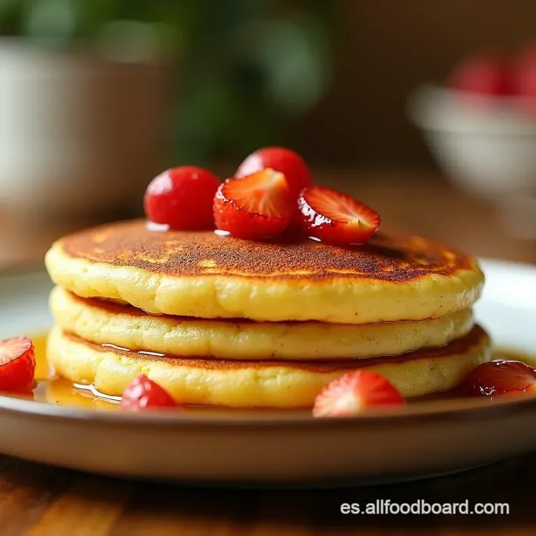 Souffl&eacute; Pancakes Japon&eacute;s M&aacute;s Esponjosos Que Un Abrazo De Mam&aacute; presentation