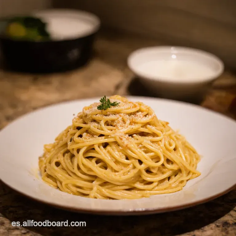 Spaghetti Carbonara Aut&eacute;ntica Sin Nata presentation