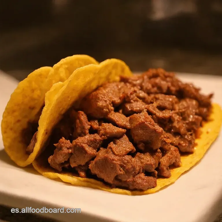Tacos De Carne Picada a La Mexicana presentation