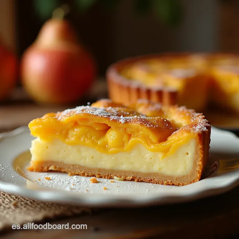 Tarta De Galletas R&uacute;stica Con Crema Y Sabor a Campo presentation
