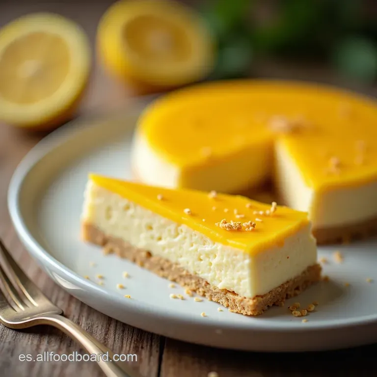 Suspiro Tropical Tarta Cremosa de Maracuy&aacute; y Lim&oacute;n con Base de Galleta Dorada