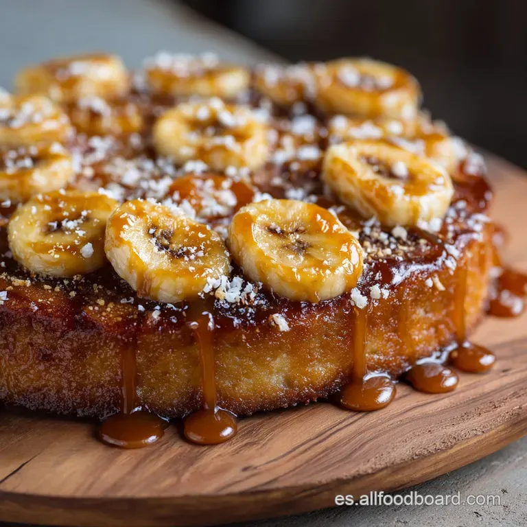Tarta De Pl&aacute;tano Y Caramelo Salado: La Versi&oacute;n Cl&aacute;sica Con Crema Pastelera presentation