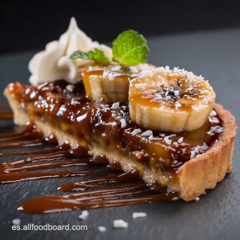 Tarta de Pl&aacute;tano y Caramelo Salado: La Versi&oacute;n Cl&aacute;sica con Crema Pastelera