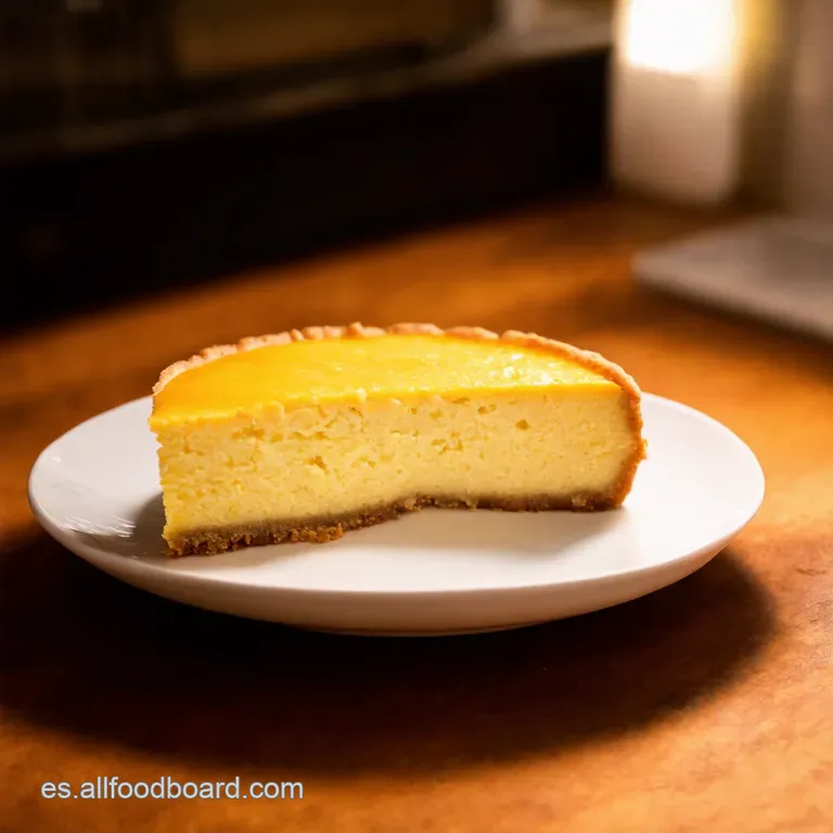 Tarta De Queso Cremosa Estilo La Vi&ntilde;a presentation