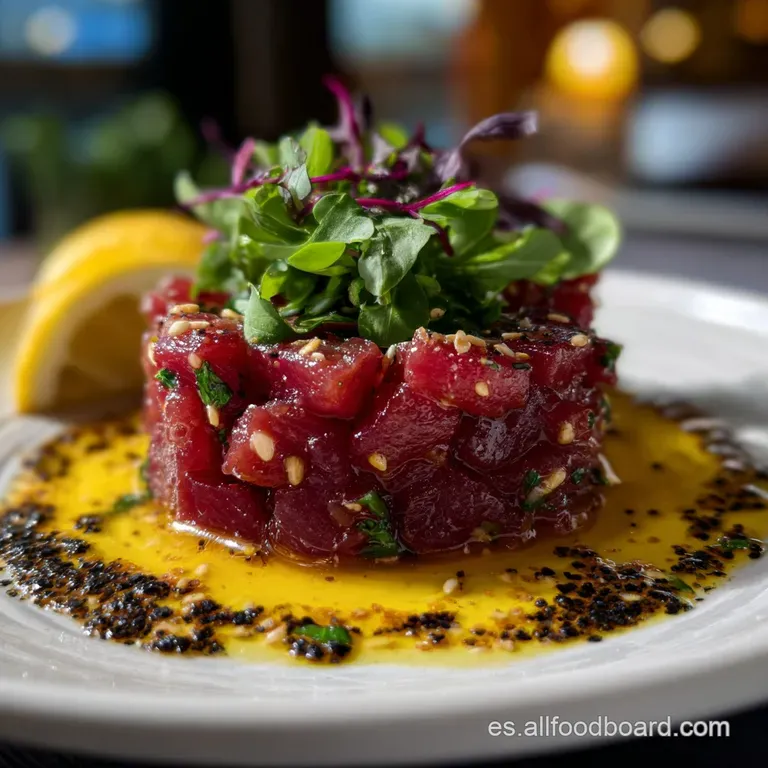 Tartar de At&uacute;n con Aguacate Cremoso