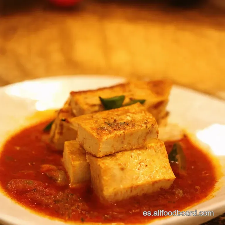 Tofu Crujiente De Sal Y Pimienta presentation