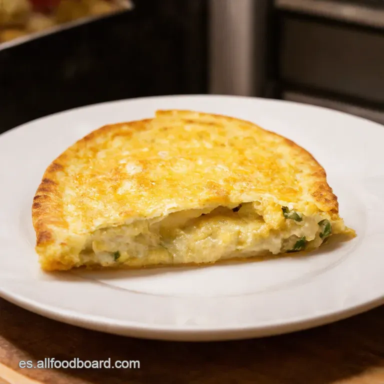 Tortilla De Bacalao a La Vasca presentation