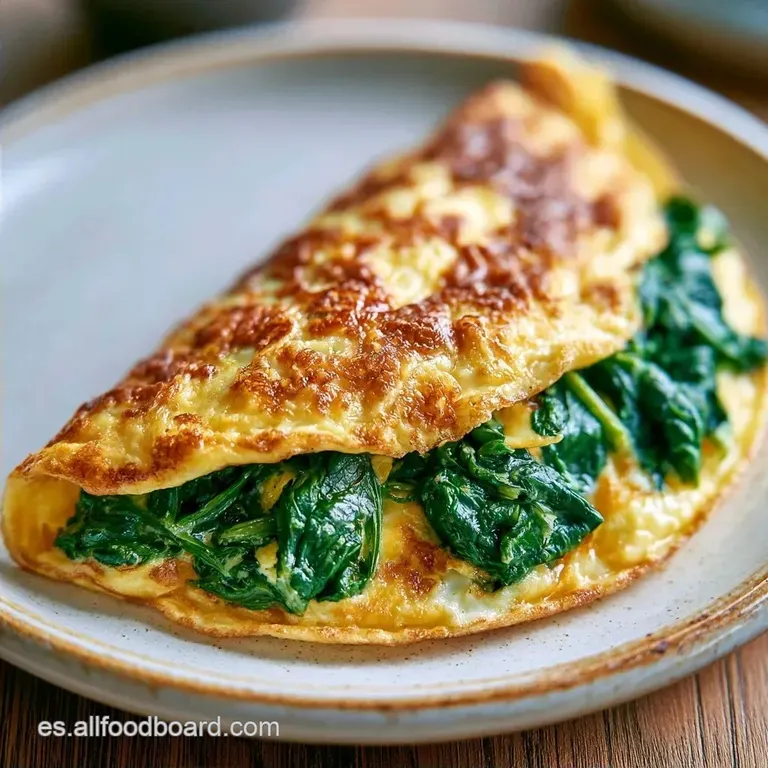 Tortilla De Espinacas Con Ajo Y Huevo
