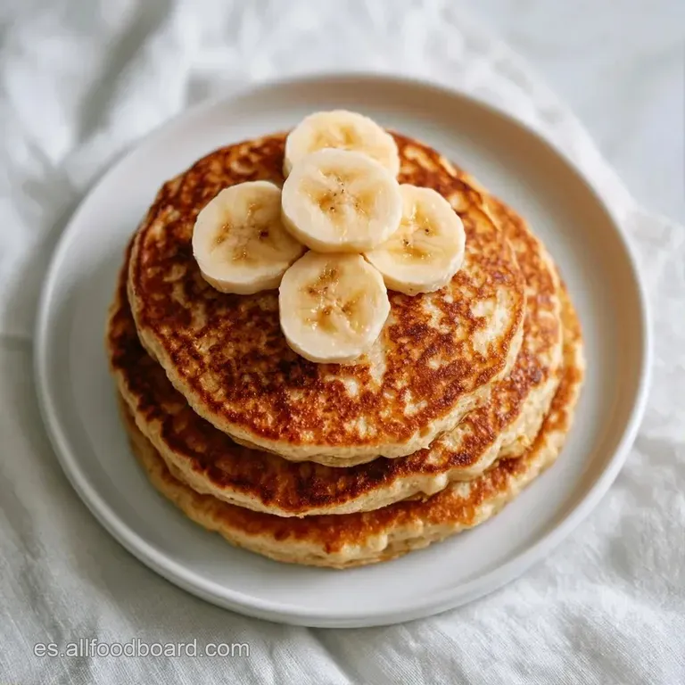 Torre de panquecas esponjosas en plato blanco, adornadas con arándanos azules y un cubito de mantequilla derritiéndose.