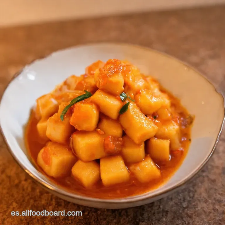 Tteokbokki Ros&eacute; Cremoso Un Abrazo Coreano presentation