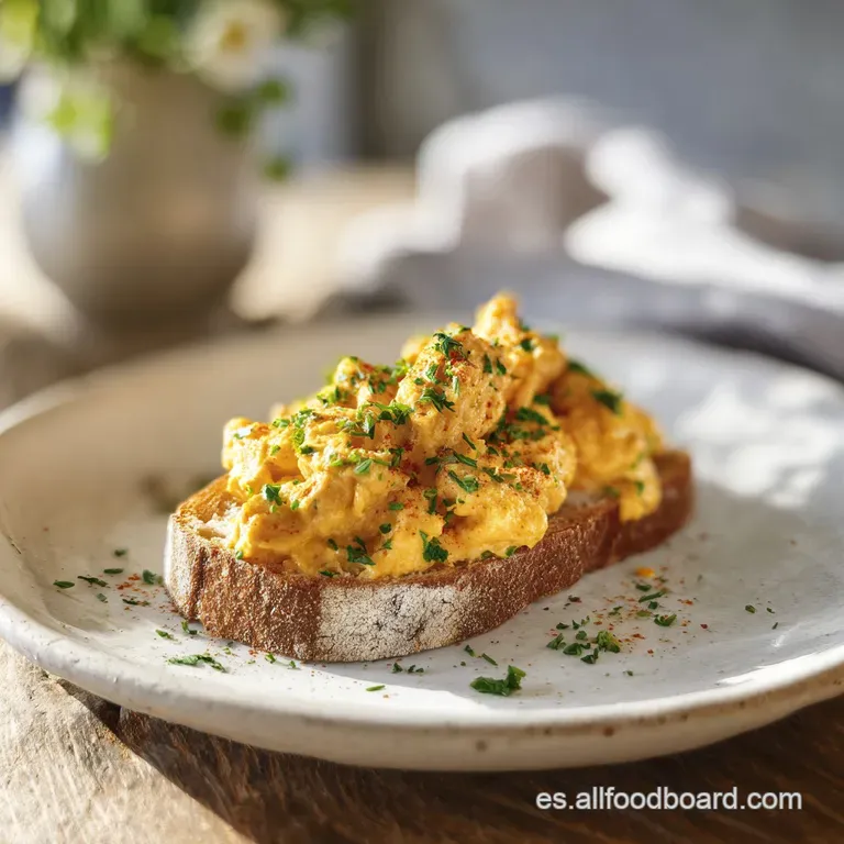 A stuffed crab shell sits on a white plate, the filling a rich orange hue. Garnished with parsley and a lemon wedge.