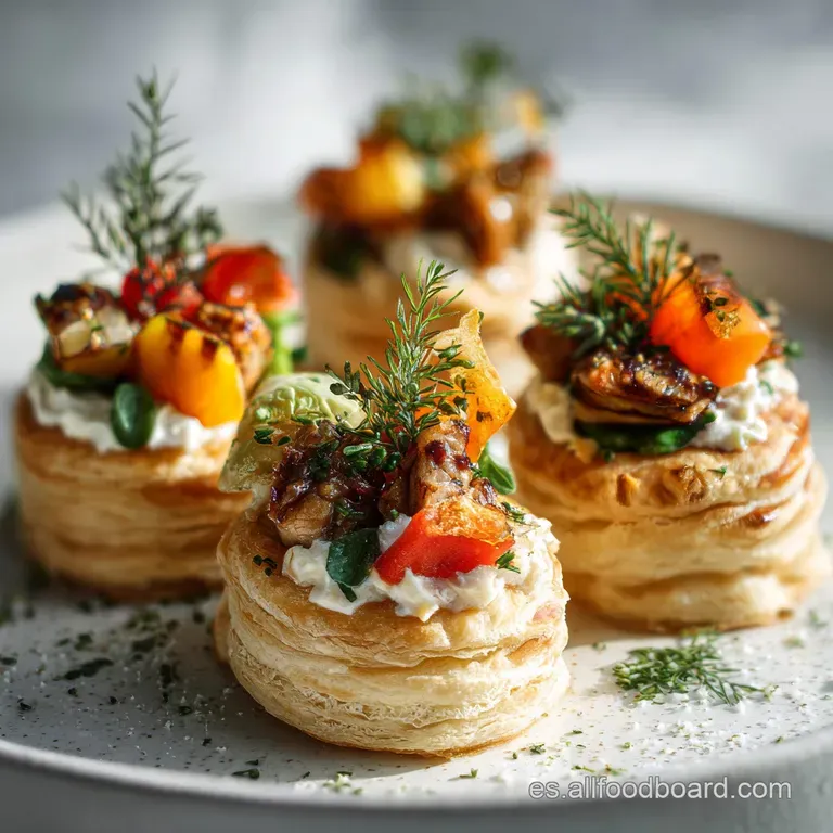 Volovanes Rellenos Crujientes y Cremosos