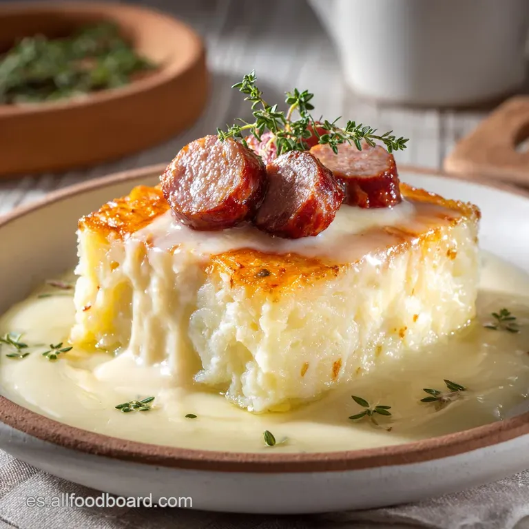 Yuca Cremosa Con Salchicha Dorada: El Abrazo Criollo En Un Plato Principal presentation
